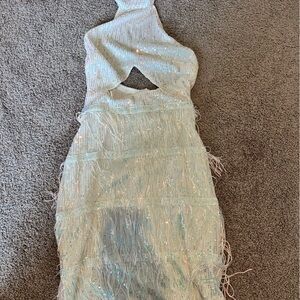 SHEIN sparkle fringe dress